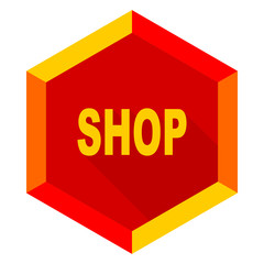 shop flat design modern icon