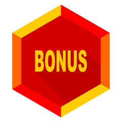 bonus flat design modern icon