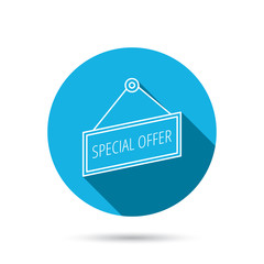 Special offer icon. Advertising banner tag sign.