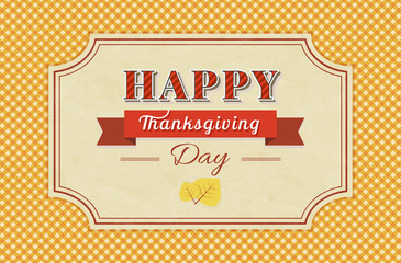 Vintage happy thanksgiving card