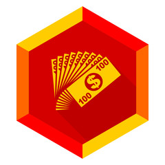 money flat design modern icon