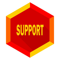 support flat design modern icon