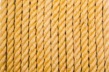 Close up of rope arranged as background
