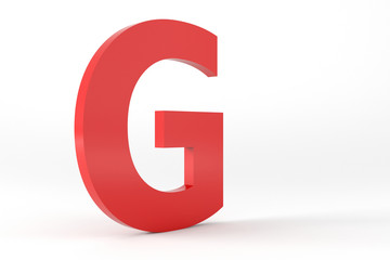 Fototapeta premium Isolated Red Letter G