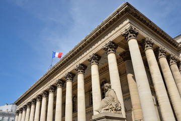 Palais Brongniart, siège de la bourse de Paris - Paris stock exchange in France