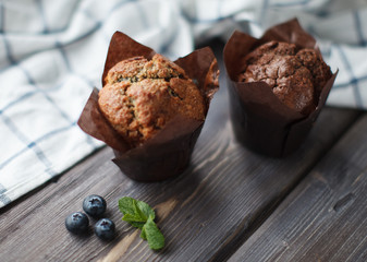 two cupcakes