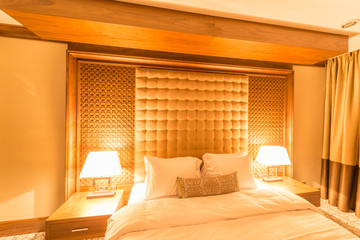 Hotel room with modern interior