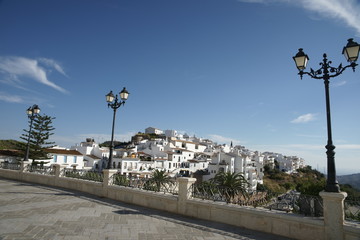 vistas del municipio de Frigiliana, Málaga
