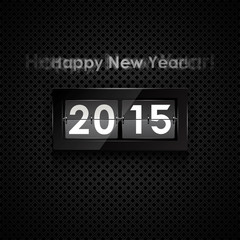 Happy new year 2014 card. Flip clock