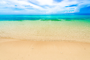Sea, beach, landscape. Okinawa, Japan, Asia.