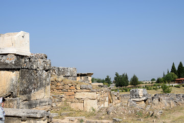 Ancient tombs in the necropolis, Hierapolis, Turkey