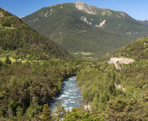 Fototapeta na wymiar Ubaye valley (French Alps)
