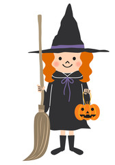 ハロウィンの仮装（魔法使い）