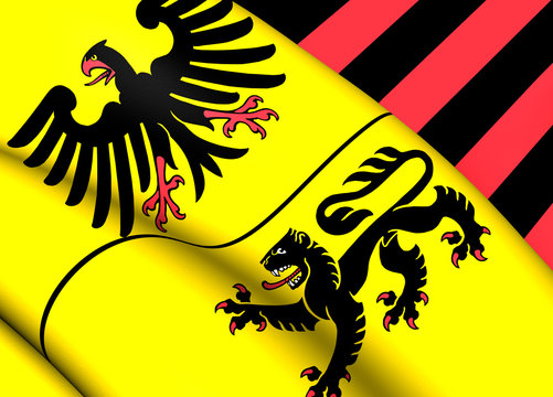 Flag of Duren, Germany.