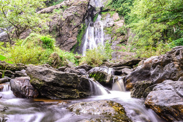 Khlong Lan waterfall in national park, Kamphaeng Phet Thailand.