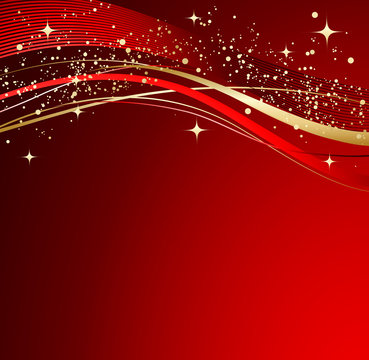 Red christmas abstract background. 