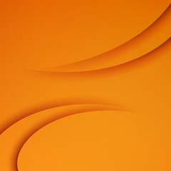 Orange vector Abstract background with curves lines