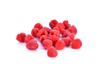 Raspberry  on white background