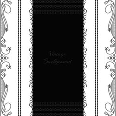 vintage background frame design black