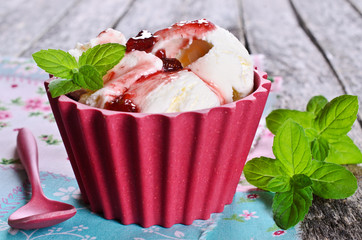 White ice cream