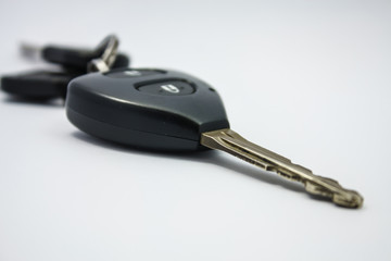 Car key isolated on white background