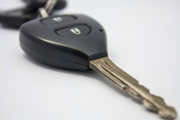 Car key isolated on white background