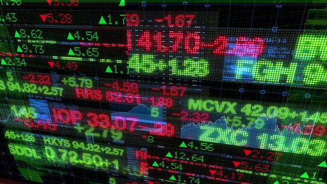 Stock Market Tickers - Digital Data Display Background