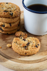 cookie and black coffee