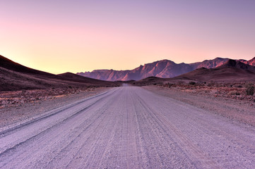 Fototapeta na wymiar NamibRand Sunset - Namibia
