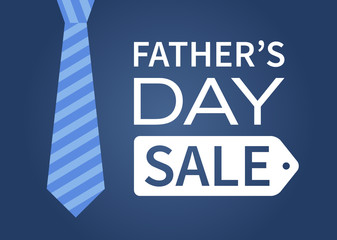 Happy Father's Day sale vector display poster
