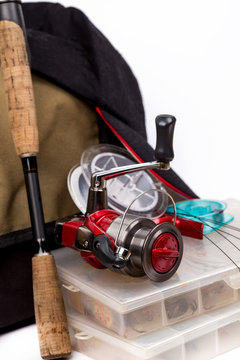 fishing tackles and lure in box