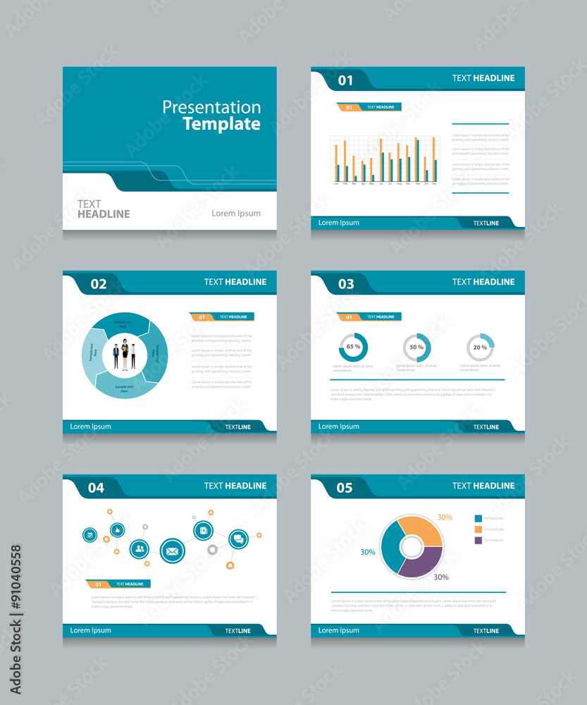 Canvas Prints vector template presentation slides background design.info graphs and charts . slides design.flat st