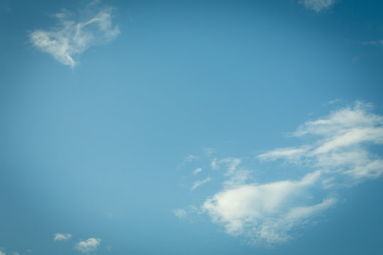 blue sky background, image uesd vintage filter