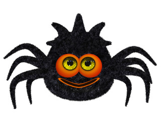 Cute cartoon 3d spider