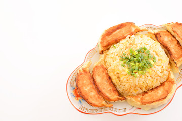 おいしそうな炒飯と餃子