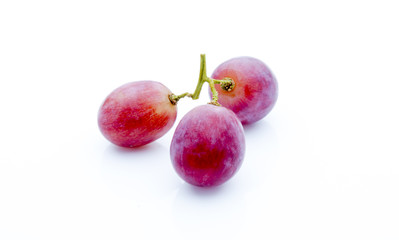 Grape on the white background. Fresh  berry.