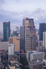 Fototapeta premium Makati City Skyline. Makati City is one of the most developed business district of Metro Manila and the entire Philippines.