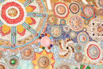 Background made of beautiful jewelry and chinaware