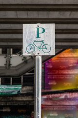 Bicycle parking sign 