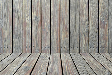 wooden wall texture with perspective design