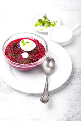 Cold beet soup