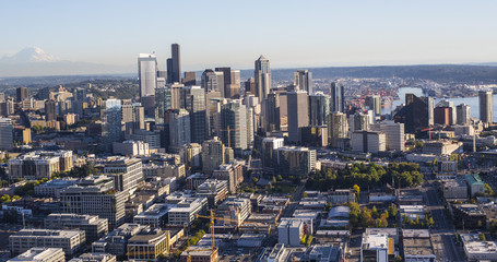 Obraz premium Seattle, Washington Skyline and Downtown Core