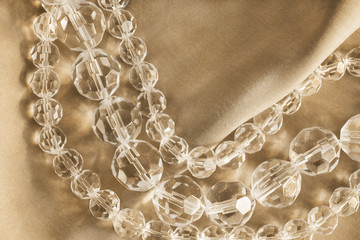 Beads on silk