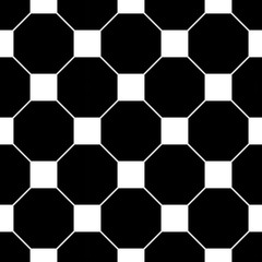 Vector modern seamless geometry pattern octagon , black and white abstract geometric background,wallpaper print,  monochrome retro texture, hipster fashion design