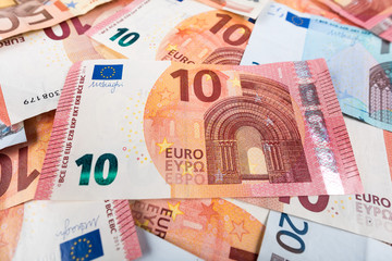 Euro banknotes