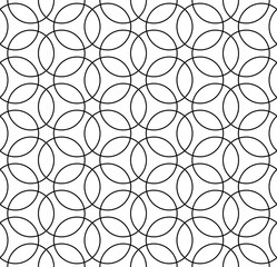 Vector moderne nahtlose Geometriemusterkreise, abstrakter geometrischer Schwarzweiss-Hintergrund, Tapetendruck, monochrome Retro-Textur, Hipster-Modedesign