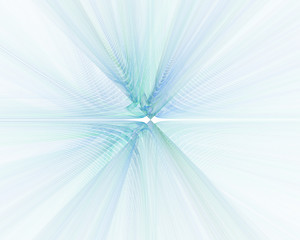 Fototapeta premium Abstract white background with blue centered rays texture