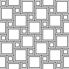Vector modern seamless geometry pattern square , black and white abstract geometric background,wallpaper print,  monochrome retro texture, hipster fashion design, 