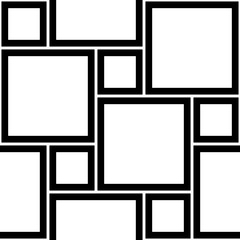 Obrazy na Szkle  Wektor nowoczesne bezszwowe geometria wzór kwadraty, czarno-białe tło geometryczne, tapeta wydruku, monochromatyczne retro tekstura, projektowanie mody hipster