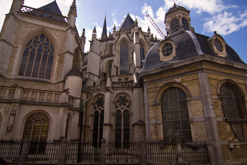 Fototapeta na wymiar Kathedrale St. Michael und St. Gundula in Brüssel